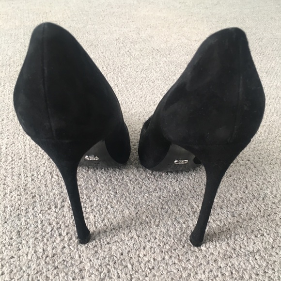 🖤CHRISTIAN DIOR BLK SUEDE POINTED-TOE HEEL PUMPS - Picture 3 of 8
